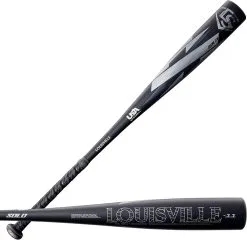 New Louisville Slugger 2022 Solo (-11) USA Youth Baseball Bat Black/Gray